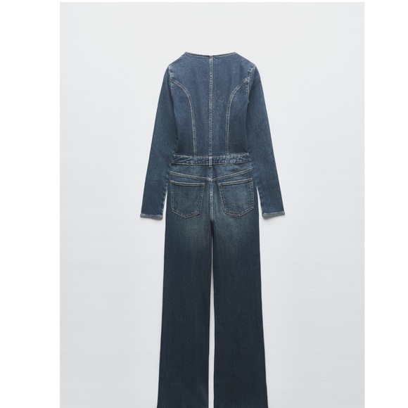 Zara DENIM TRF JUMPSUIT - Picture 6 of 16